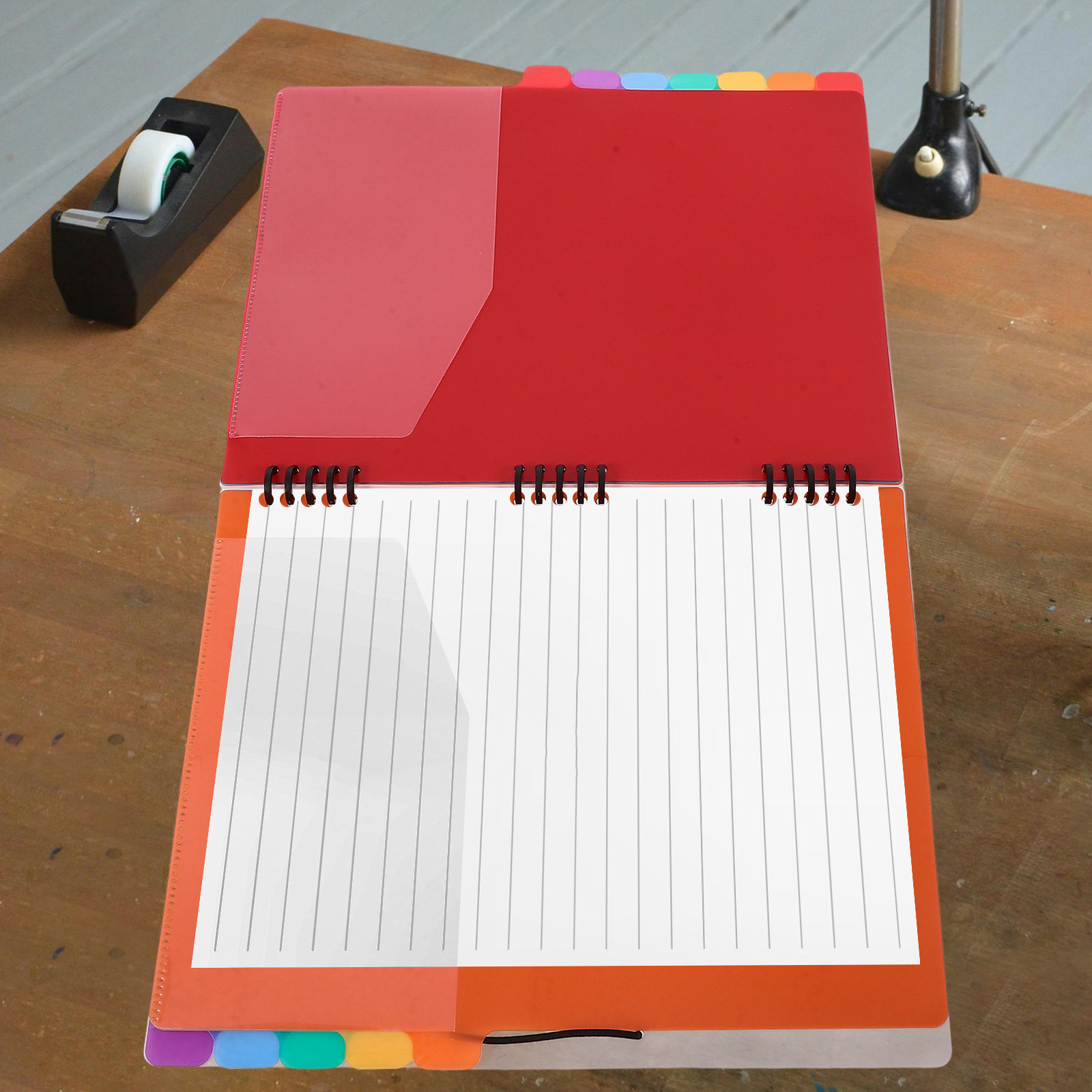 A4 Document Organizer Folder w - Tab Divider A4 ulasan dan harga