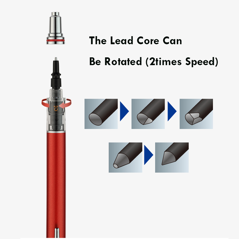 Uni Rotary Mechanical Pencils  - Mechanical Pencil 0.3 ulasan dan harga