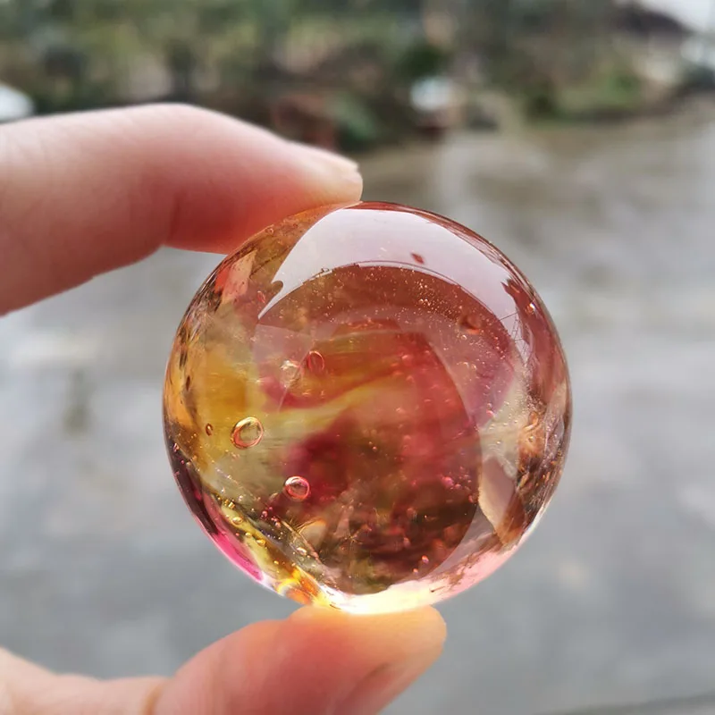 40mm Glazed Beads Ball Crystal - Paper Weight Crystal ulasan dan harga