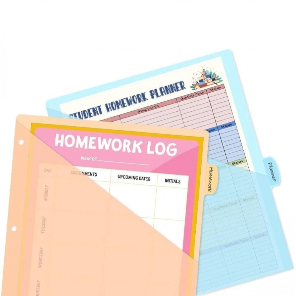 8 pcs A4 Pastel Binder Divider - Tab Divider A4 ulasan dan harga