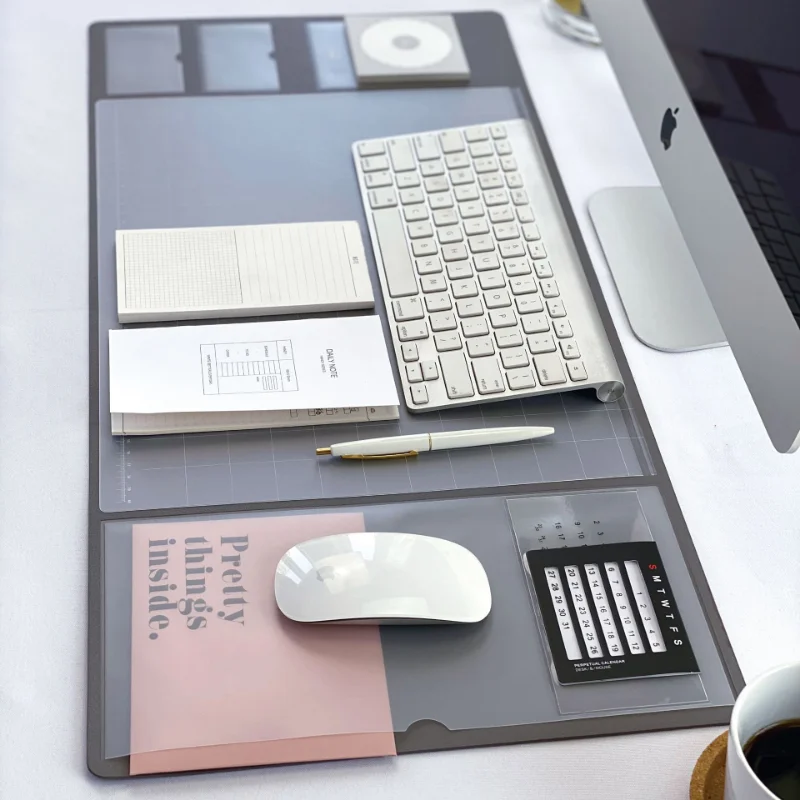 Portable Memo Pad Large Mouse  - Leather Desk Pad ulasan dan harga