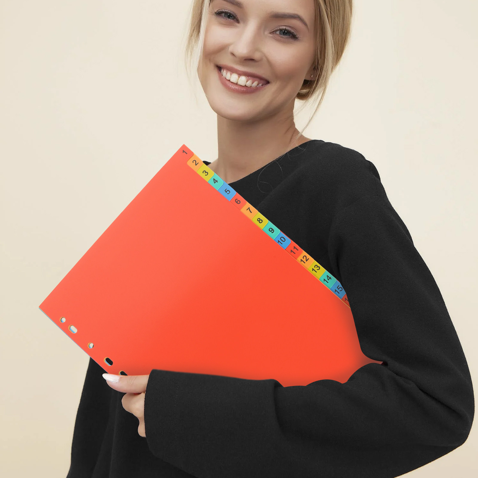 20Sheets A4 Plastic Binder Div - Tab Divider A4 ulasan dan harga