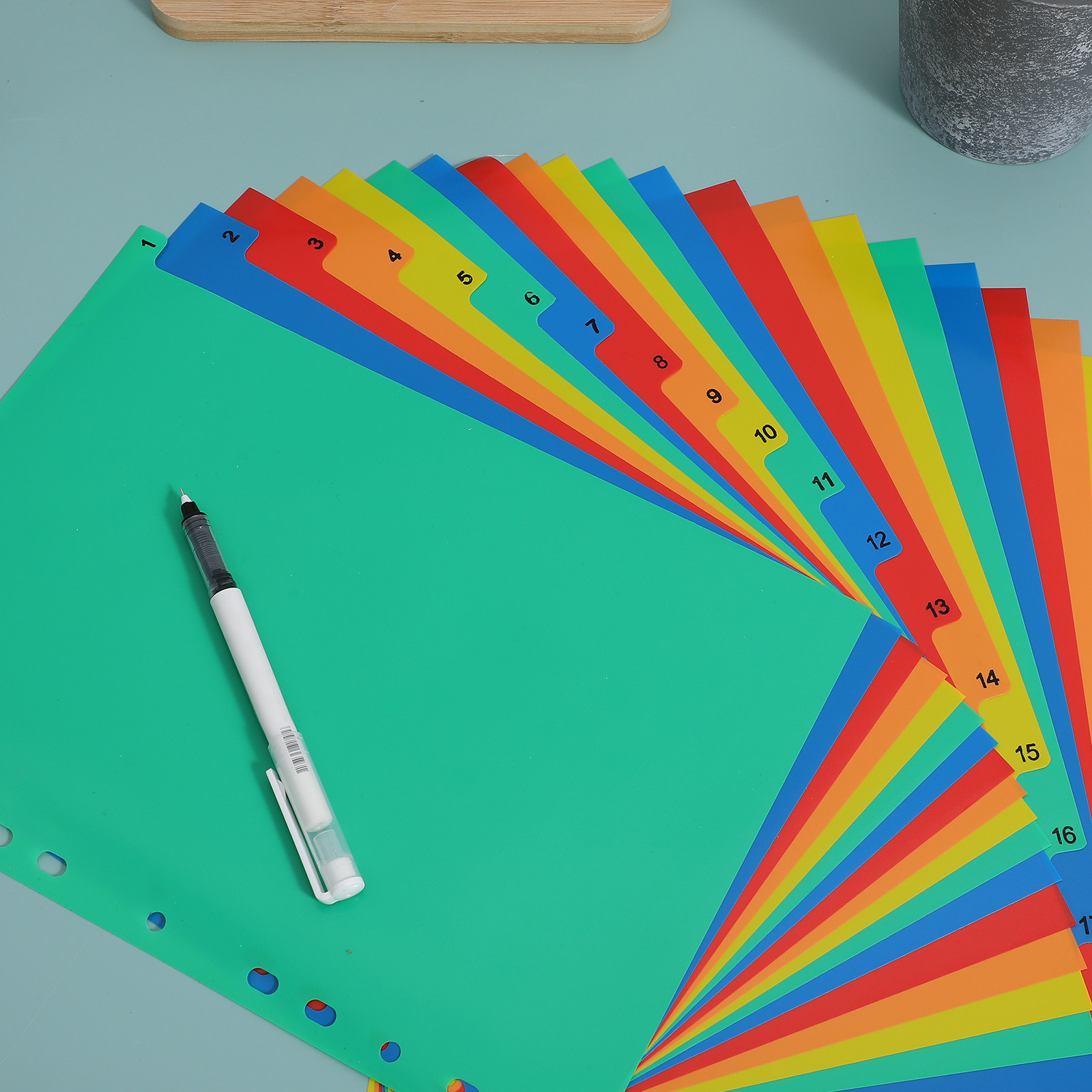 A4 Colorful Plastic Classified - Tab Divider A4 ulasan dan harga