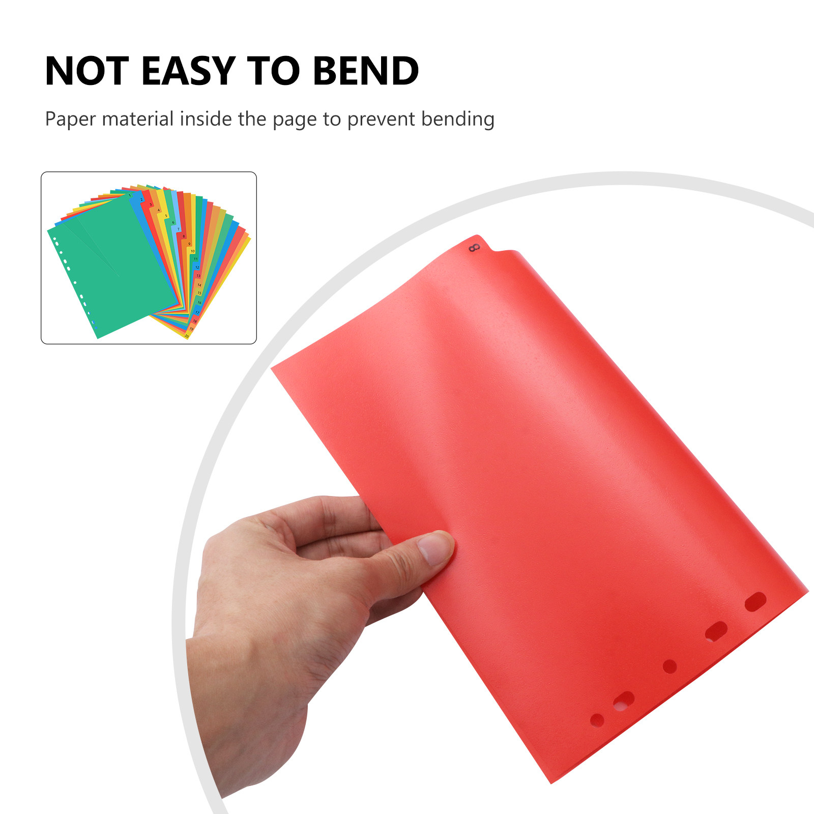 A4 Colorful Plastic Classified - Tab Divider A4 ulasan dan harga