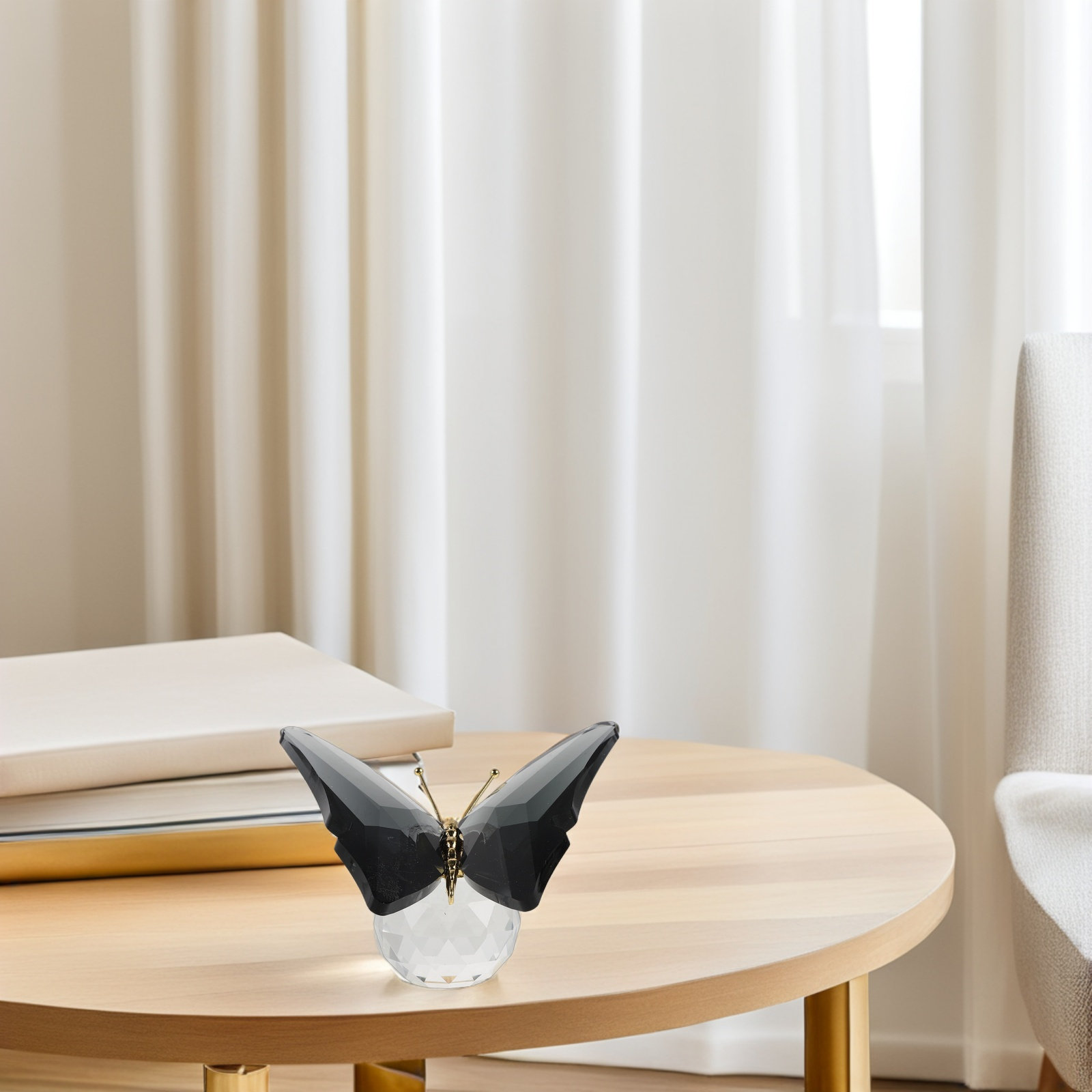 Glass Butterfly Paperweight Cr - Paper Weight Crystal ulasan dan harga