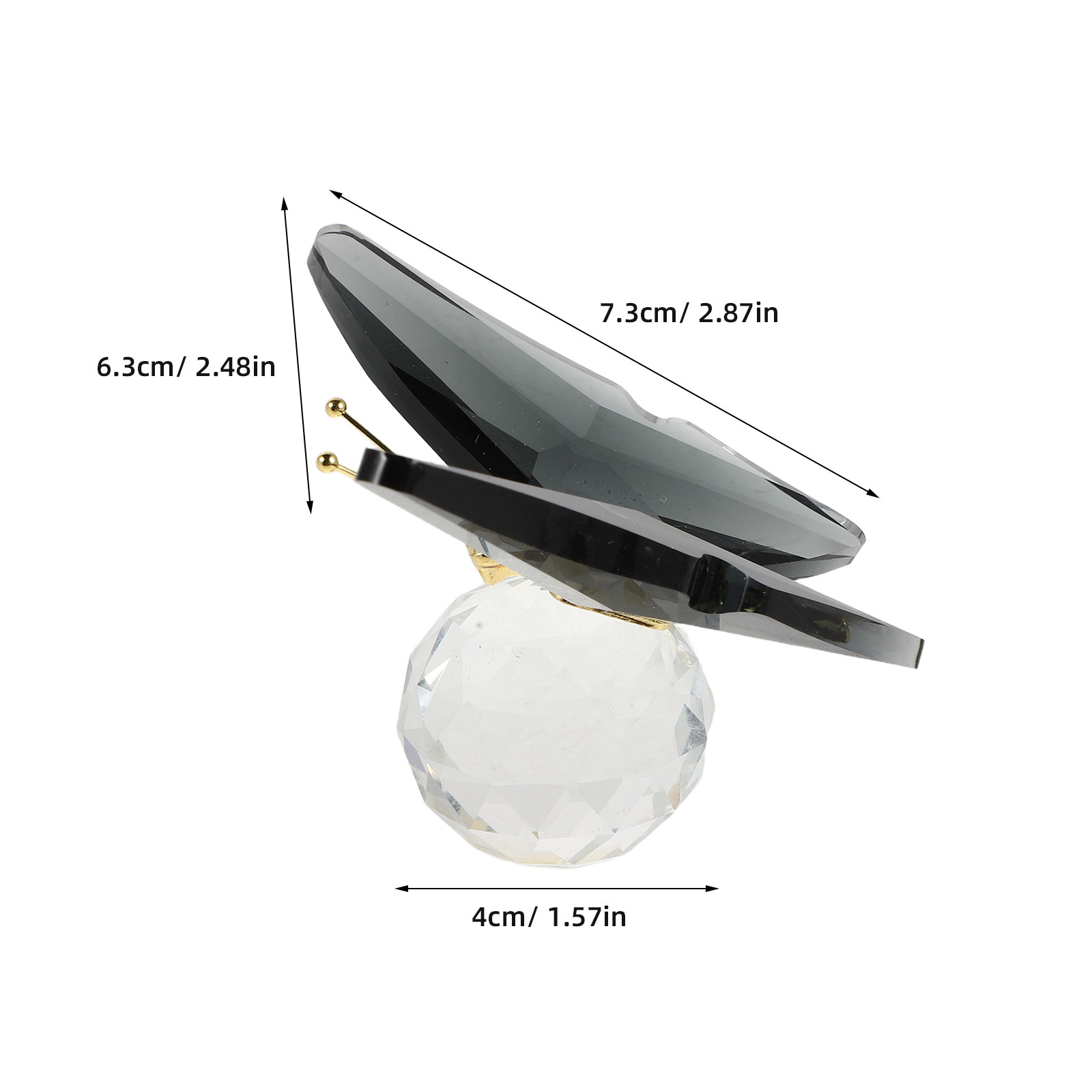 Glass Butterfly Paperweight Cr - Paper Weight Crystal ulasan dan harga
