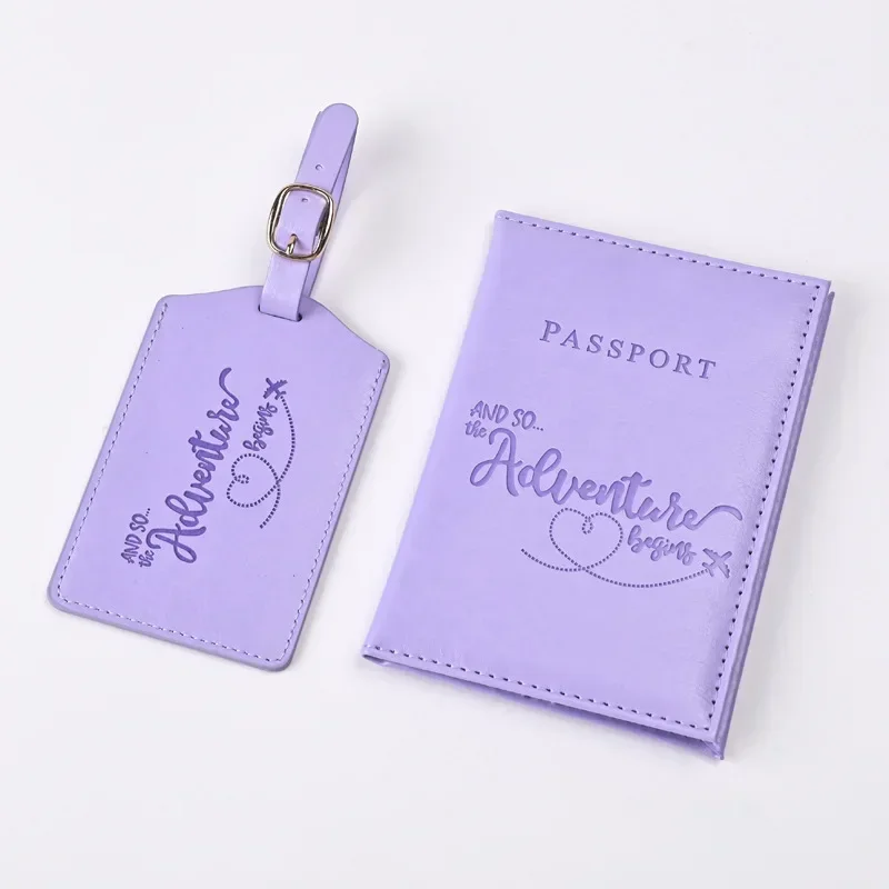 New Purple PU Leather Passport - Index Card Holder ulasan dan harga