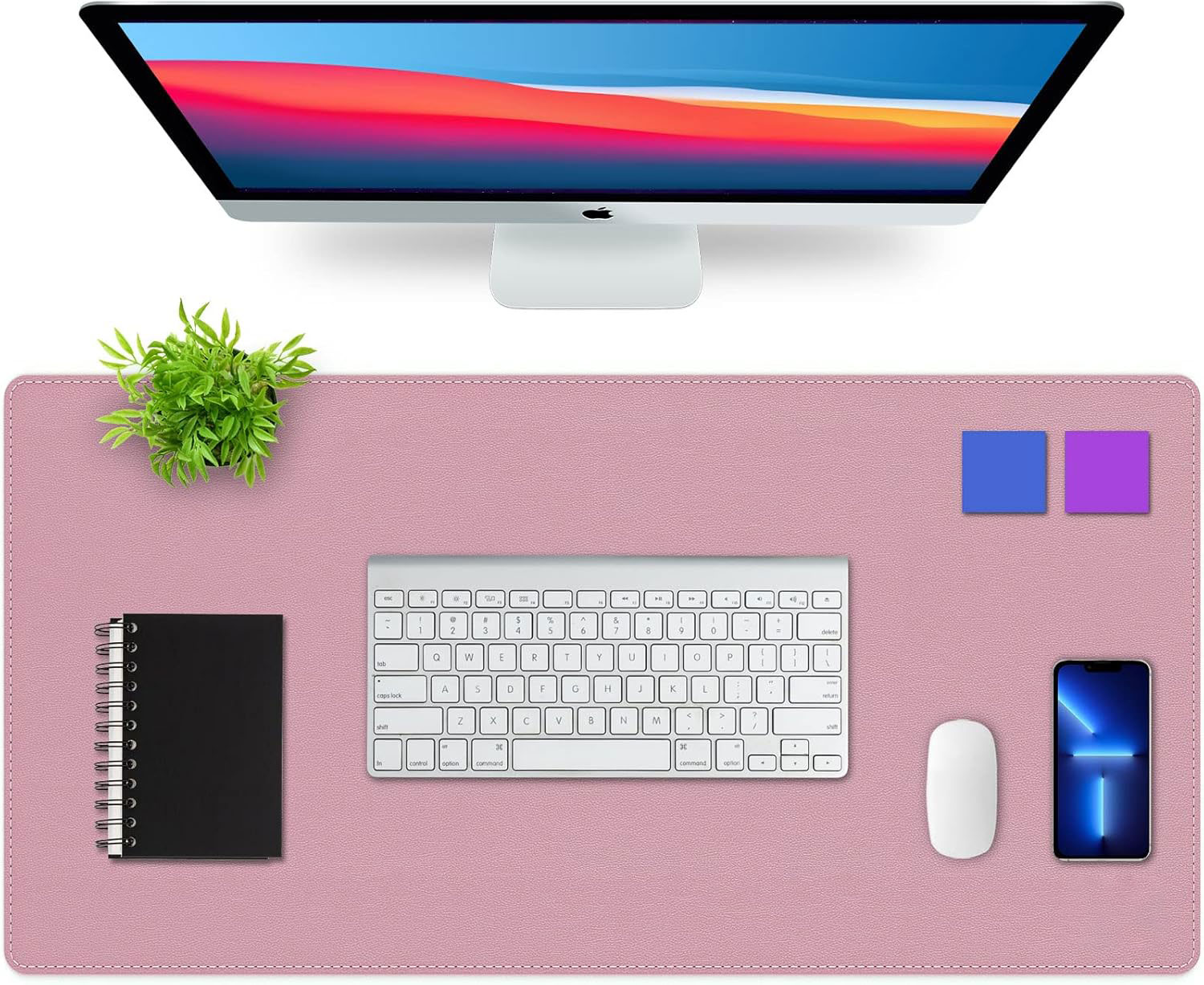 Desk Mat Blotter, Dual-Sided O - Leather Desk Pad ulasan dan harga