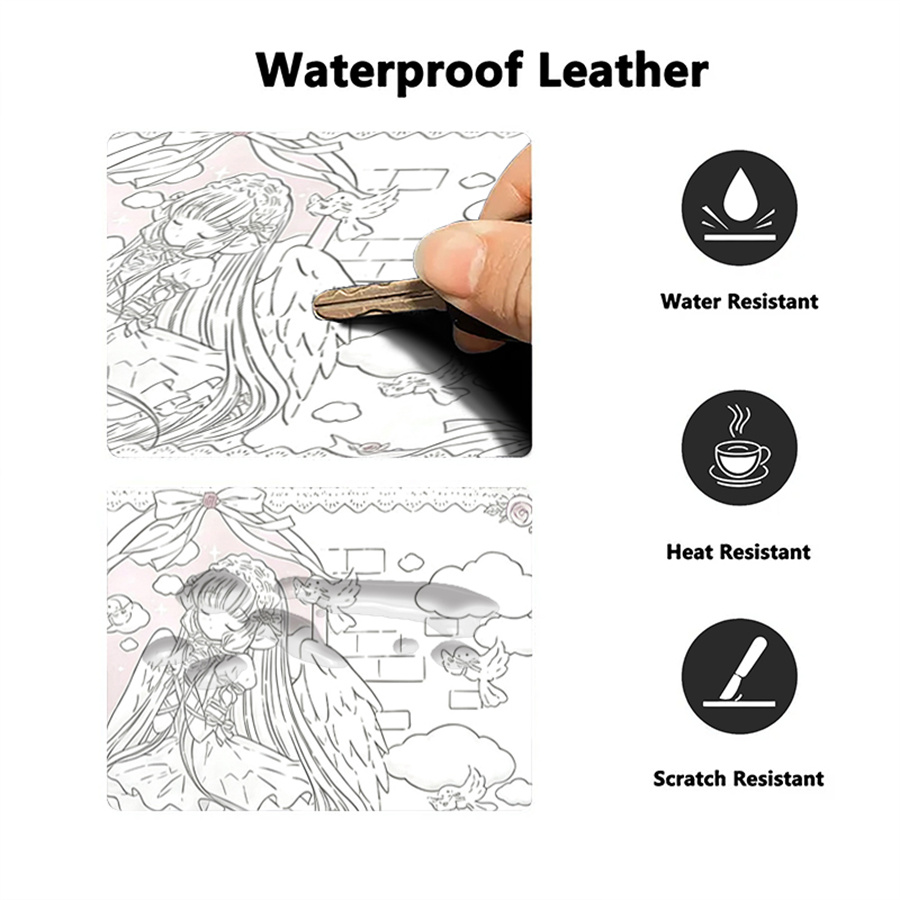 Leather Mouse Pad, Desk Carpet - Leather Desk Pad ulasan dan harga