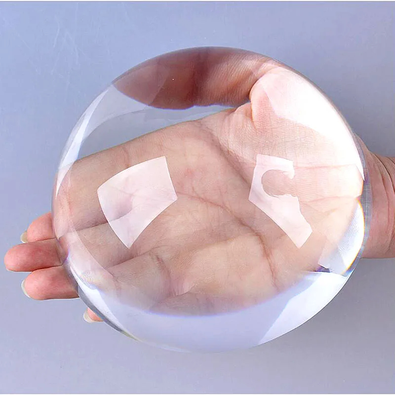 Crystal Hemisphere Glass Half  - Paper Weight Crystal ulasan dan harga